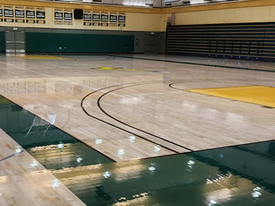 Gymnasium Hardwood Floor Installation Services Sacramento County, CA and surrounding areas.